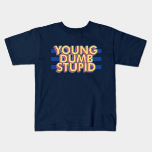 NMIXX young dumb stupid title song text nswer | Morcaworks Kids T-Shirt